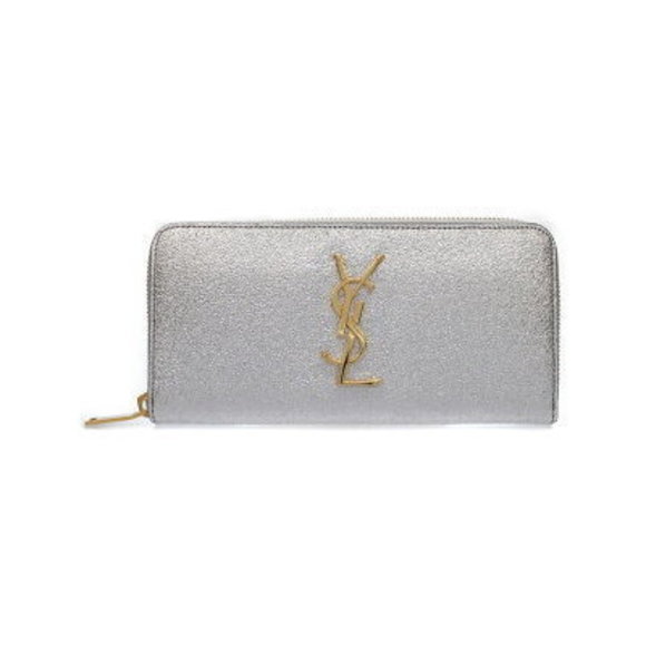 Saint Laurent Paris Monogram Full Zip Wallet Long - Picture 1 of 5